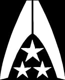 Mass Effect Earth Alliance WHITE Vinyl Car/Laptop/Window/Wall Decal