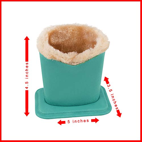 Eyeglass Holder Stand | Plush Lined Glasses Holder Case For Desk And Nightstand | Safely Protects And Stores Eyewear, iPhones And Supplies | Teal Blue Green