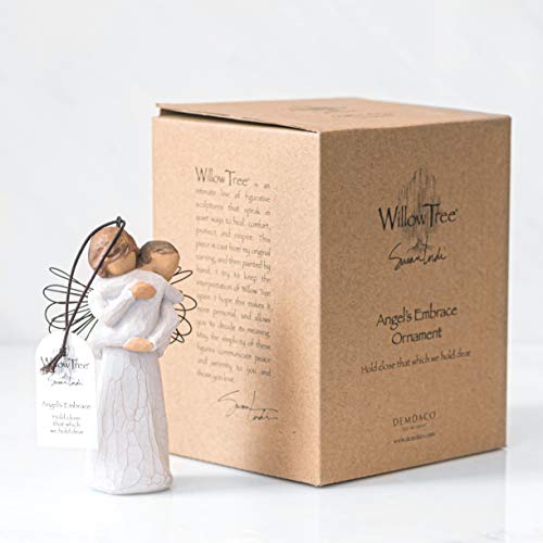 Willow Tree Angel's Embrace Ornament, Sculpted HandPainted Figure on