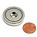 CMS Magnetics Neodymium Cup Magnets with 112 LBS Pull Capacity Dia 1.57