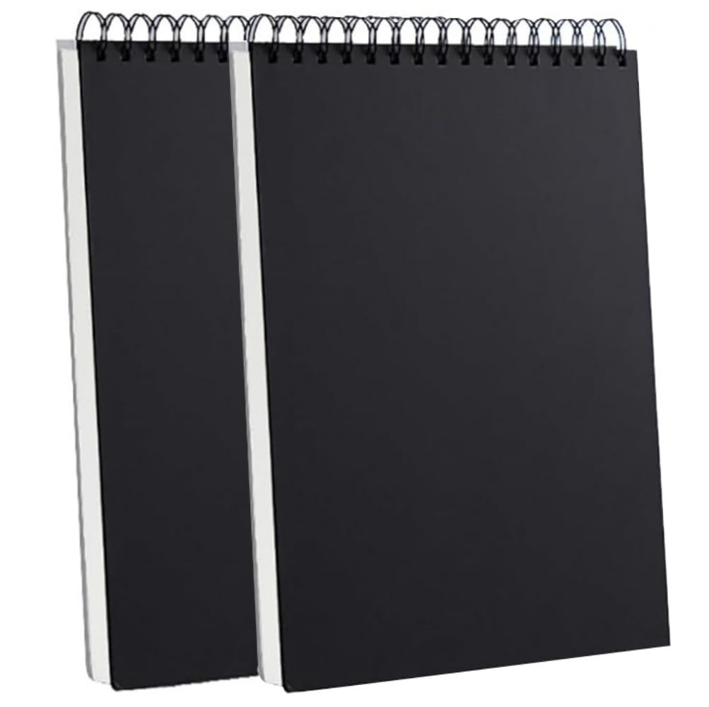 2Pack A3 Wirebound Sketch Pad Skecth Book A3 160gsm 30 Sheets (60 Pages) Smooth White Cartridge Paper 297mm×420mm (A3-2Pack)