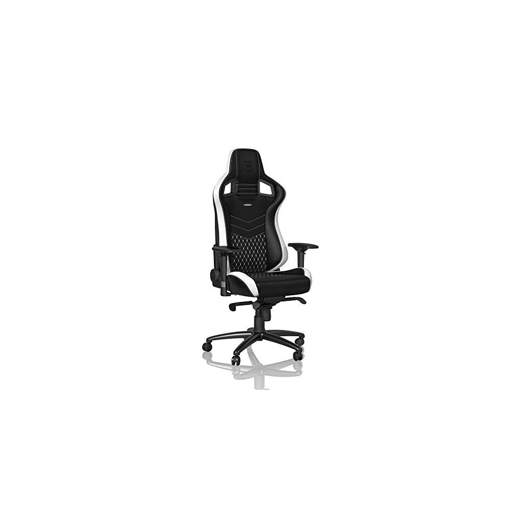 noblechairs EPIC. Sedia gaming, Pelle Vera, Nero/Bianco/Rosso