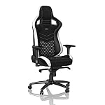 noblechairs EPIC. Sedia gaming, Pelle Vera, Nero/Bianco/Rosso