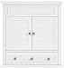 Crosley Furniture Lydia Wall Mounted Bathroom Storage Medicine Cabinet with a Drawer and Shelves, White