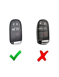 iJDMTOY - Carcasa brillante para llave inteligente para Jeep Cherokee de 2014 en adelante