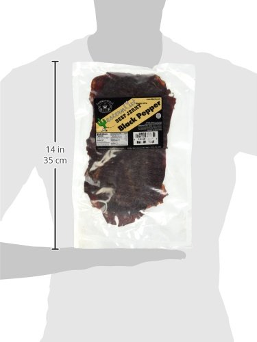 Buffalo Bills 18oz Black Pepper Western Cut Big Slab Beef Jerky (15 beef jerky slabs per bag) - Thumbnail 5