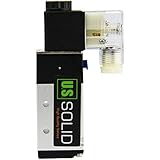 1/4" NPT 5 way 2 Position Pneumatic Electric Solenoid Valve DC 12 V