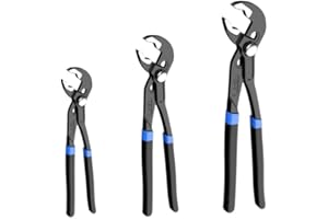 FALICHCHCH Channel Locks Plier Set of 3, Quick Adjust Groove Joint Pliers Set 7-inch, 10-inch, 12-inch, Groove Wrench Plier, Water Pump Pliers, Durable CR-V Steel Tongue