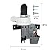 (𝙐𝙥𝙜𝙧𝙖𝙙𝙚𝙙) W10536347 Washer Drain Pump AP5650269 Fit for whirlPool kenMore Washing Machine Replaces W10155921 W10049390 2392433 8542672 AP5650269 PS5136124 with 3 Mounting Screws