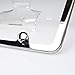 New Stainless Steel Slim Chrome Mirror Universal Fit License Plate Frame w/ Screw Caps - 4 Holes