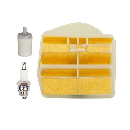 HIFROM New Air Filter with Fuel Filter Spark Plug Tune Up Kit for Husqvarna 445 445E 450 450E Chainsaw