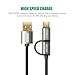 Usb Type C 2 In 1 Cable, COOODI 3 Pack 1Ft/0.3 M Micro USB & Reversible Type C Charging Cord for New MacBook, Google Pixel XL, Samsung, Nexus, LG Micro and Type C Smartphone