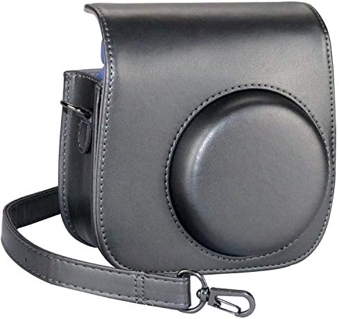Blummy PU Leather Camera Case Compatible with Fujifilm Instax Mini 11 Instant Camera with Adjustable Strap and Pocket (Pink)
