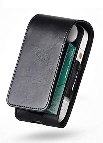 Bduco - Portable PU Leather Bag for IQOS for IQOS 2.4 Plus III Universal Pouch Black Blue Color Case