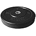 Titan Fitness Single 35 LB Black Economy Olympic Bumper Plate, Rubber with Steel Insert