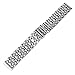 20mm 22mm 24mm Solid Stainless Steel Watch Band Silver 316L Push Button Hidden Bracelet Watch Strap for Mens Womens