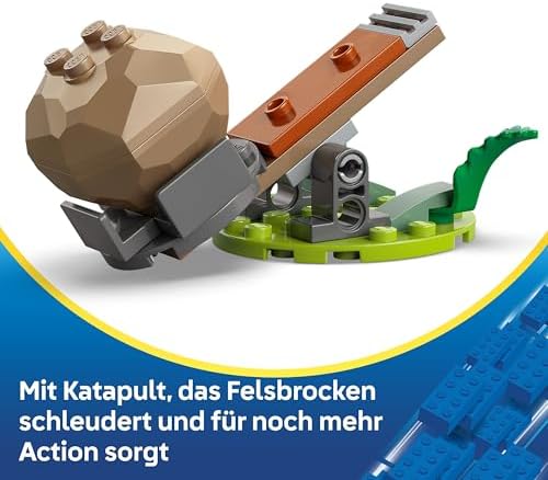 Sonic the Hedgehog Knuckles vs. Dr. Eggmans Egg Crusher Mech - Kreatives Spielzeug mit 2 Minifiguren, Ringe & Chaos Emeralds - Gamer Geschenk Jungen & Mädchen ab 8 Jahren - 77005