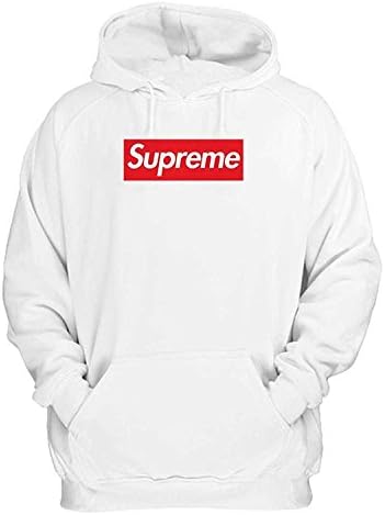 Supreme Pullover Hoodie White (Medium)