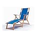 Frankford Umbrellas Heavy Duty Commercial Grade Oak Wood Beach Chair/Chaise Lounger
