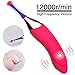 Clitoral Vibrator Double-Head Vibrating Waterproof G Spot Stimulator High Frequency Masturbation Dildo Vibrator Female Quickly Orgasm, Treediride Silicone Clitoris Vagina Massager Sex Toys (Rose Red)