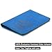 SanSiDo RFID Blocking Leather Passport Cover Passport Holder Travel Wallet Passport Wallet Case - FULL GRAIN LEATHER (Sky Blue-Not all those who wander are lost)
