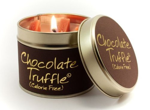 Lily Flame Scented Candle in a presentation Tin - Chocolate Truffle by Lily Flame