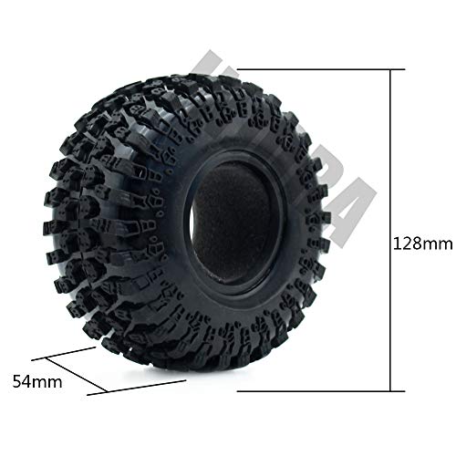 INJORA RC Tires 2.2inch RC Rubber Tyre Set 4pcs for 1/10 RC Crawler