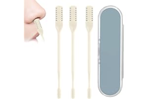 OZDOZD Nasal Hair Cutter, 2025 Double-Sided Nose Hairs Removl, Manual 360° Rotating Nostril Hair Removal Tool, Manual Nose Hairs Cutter, Nasal Hair Trimmer with Ear Picker for Women Men