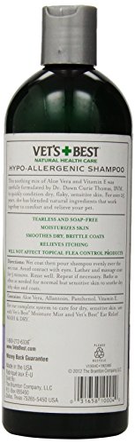 Vet's Best Hypo-Allergenic Dog Shampoo for Sensitive Skin, 16 oz