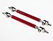 Universal Adjustable Extendable Front Bumper Lip Splitter Support Strut Rod Tie Bars- A Pair (Red)