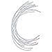6 Pair of Stainless Steel Handmade Bra Underwire Replacement - White, C Cup