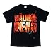 Walking Dead The Two Fire Logo Adult T-Shirt (Small) Black