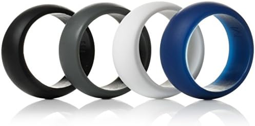 Silicone Wedding Ring- Men (M) Safe, Flexible and Comfortable Alternative to Metal Wedding Bands For Active Lifestyles (Diameter 19mm, Size 8-9)