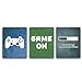 CHDITB Unframed Video Game Themed Art Print Funny Gaming Poster For Man, Set Of 3 (8”X10”) Canvas Gamer Wall Art Artwork For Boys Or Gaming Lovers Room Decor