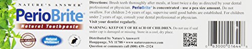 Nature's Answer PerioBrite Toothpaste, Cinnamint, 4-Ounces