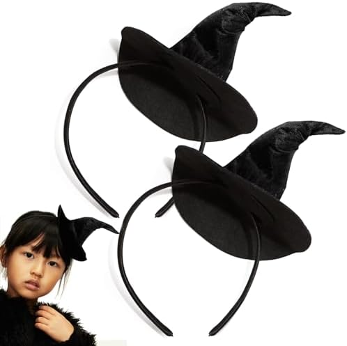 Amazon.com: tiecawk 12Pcs Plastic Witch Hats Mini Halloween  display picture 3