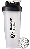 BlenderBottle Classic Loop Top Shaker Bottle, Clear/Black, 28-Ounce Loop Top