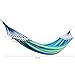 Rusee Double 2 Person Cotton Fabric Canvas Travel Hammocks 450lbs Ultralight Camping Hammock Portable Beach Swing Bed with Hardwood Spreader Bar Tree Hanging Suspended Outdoor Indoor Bed
