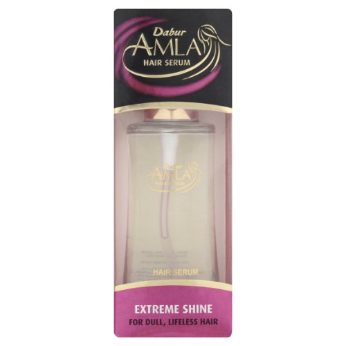Dabur Amla Herbal Ayurveda Hair Serum Extreme Shine for Dull, Rough, and Lifeless Hair (50 ml / 1.69 fl oz)