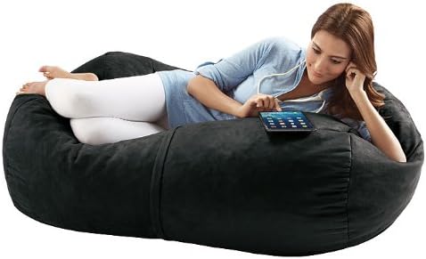 Amazon Com Jaxx 4 Foot Bean Bag Lounger Black Industrial