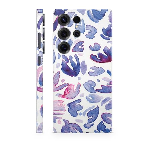 Phone Skin Compatible with Samsung Galaxy S25 Ultra - Blue Petals - Premium 3M…