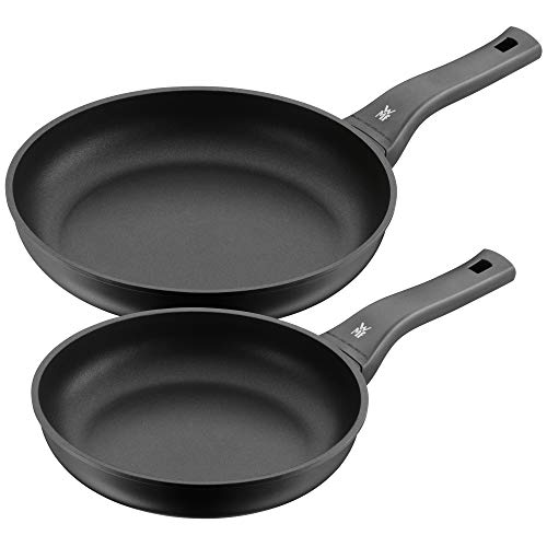 WMF PermaDur Excellent Pfannenset Induktion 2-teilig, Bratpfanne 28 + 24 cm, Aluminium beschichtet, Kunststoffgriff mit Flammschutz