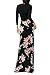 SUNNOW Womens Sexy Ladies Deep V Neck Party Dress Maxi Long Evening Dress (L, Black2)
