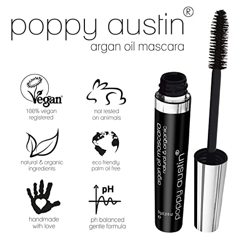 Poppy Austin Mascara 9g Lash Mascara 100 Organic Mascara, Paraben