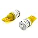 Alla Lighting High Power 5730 SMD T10 Wedge 194 168 2825 W5W LED Light Bulbs (Yellow)