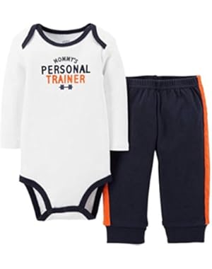 Child of Mine Mommy's Personal Trainer Baby Boys 2 Piece Pants Set