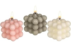 Decorative Candle Cube Bubble 6 x 5.5 cm