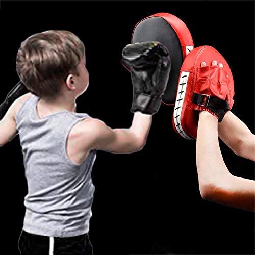 Sfeexun Kids Boxing Gloves Punching Mitts Set, Teens Taewondo Kick