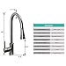 BHQ 1006 Kithcen Sink Faucet, Modern Stainless Steel Single Handle Single Hole Pull Out Spray , Pull Down Faucets , Brushed Nickel ASI