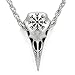 TTKP Viking Odin¡s Raven Amulet Helm of Awe Ravenskull Pendant Necklace
